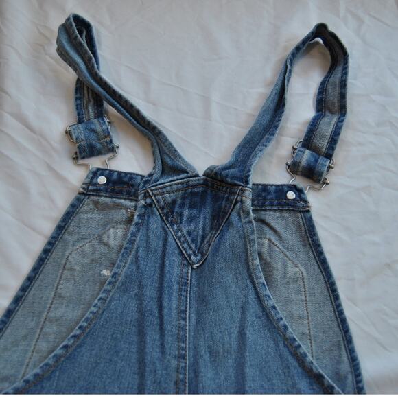 Wild Fable Overalls Shorts Blue Jean Small - Picture 6 of 10